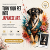 Personalized Pet in Kimono – Canvas Kimono Animals Collection
