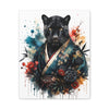 Black Panther in Kimono – Canvas Kimono Animals Collection